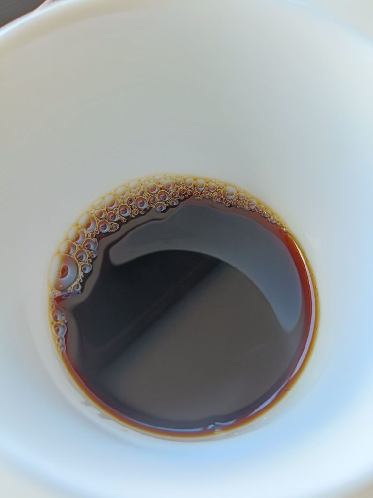 カップに入れたグアテマラの珈琲。